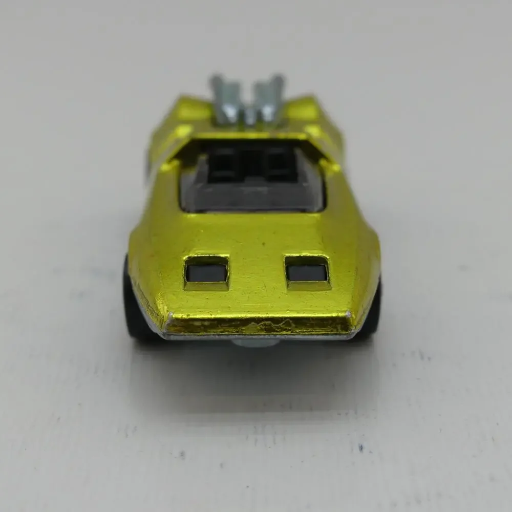 1969 Hot Wheels Peeping Bomb Redline Gold USA Original Vintage Die-Cast Car